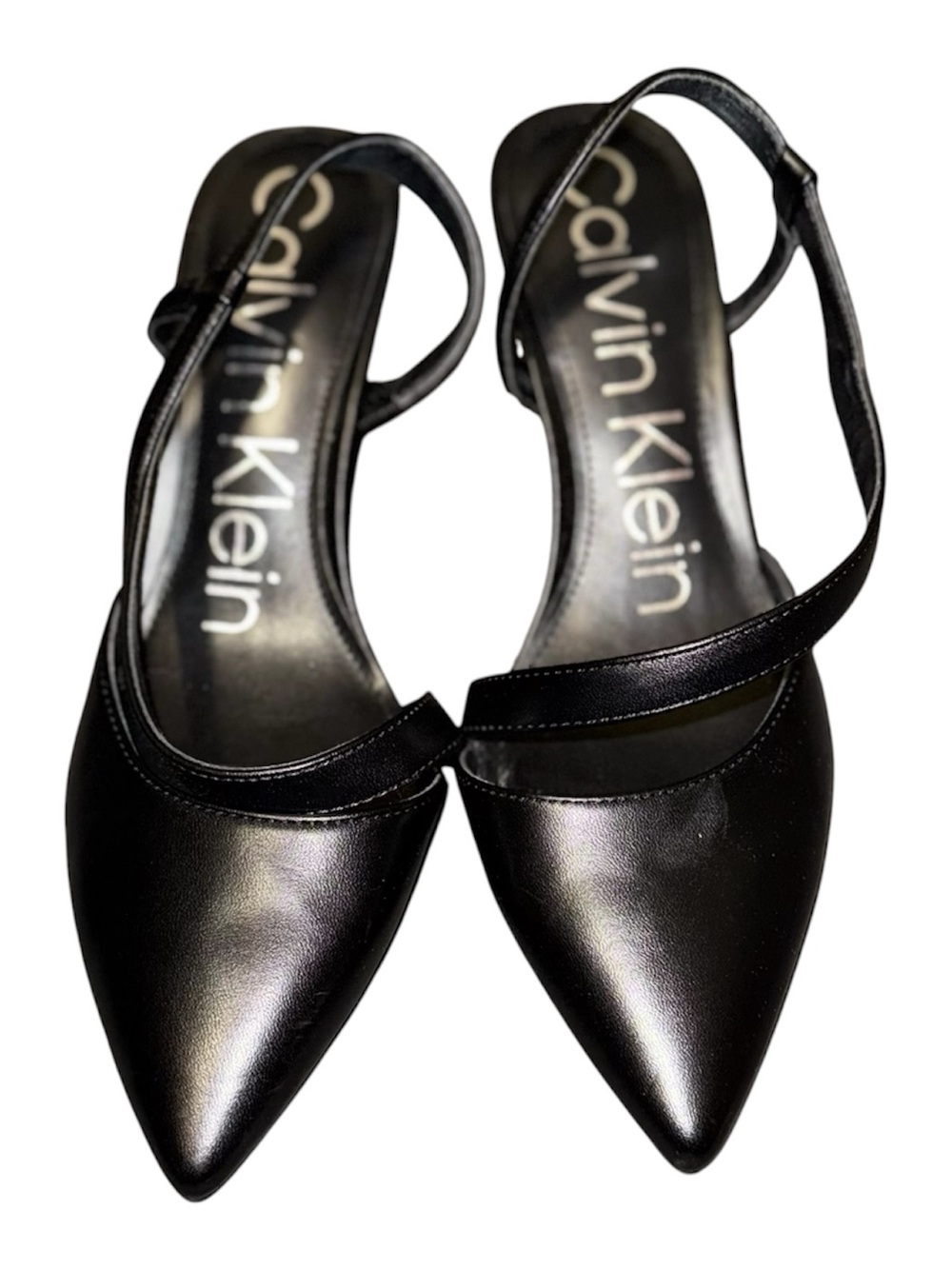 Calvin Klein Black Slingback Heels